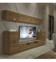 Decoraktiv Trendstyle 9 Mdf Tv Ünitesi Tv Sehpası - Naturel Pera (PERA MODA)