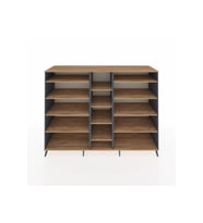 Kronos Dolap 11 Raflı  220x59x163 Antrasit-Çam