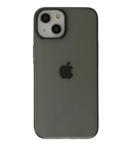 Durukar® iPhone 14 Plus Kılıf Pc Sert Şeffaf Kapak - Siyah