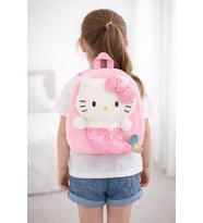 Hello Kitty Peluş Sırt Çantası – Çocuklar İçin Sevimli ve Yumuşak Tasarım (Pudra Pembe)