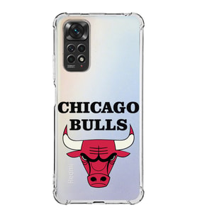 Xiaomi Redmi Note 11 Pro  Köşe Korumalı Antishock Kapak Chicago Bulls Tasarımlı Şeffaf Kılıf