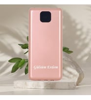 KİŞİYE ÖZEL İSİM BASKILI 2 LED LAMBALI PD HIZLI ŞARJ POWERBANK (Rose)