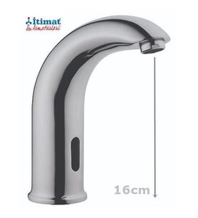 Mey İthalat® İtimat 681 Fotoselli Lavabo Bataryası Çift Su Girişli