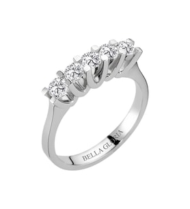 Bella Gloria 0.75ct Pırlanta Beştaş Alyans (AL15011)