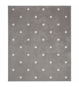 Çocuk Odası Halısı 133x160 cm Gri-Noktalı Alan: 2.13 M² Puantiyeli Halı Gri