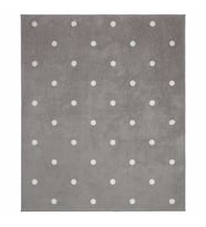 Çocuk Odası Halısı 133x160 cm Gri-Noktalı Alan: 2.13 M² Puantiyeli Halı Gri