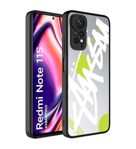 Xiaomi Redmi Note 11 Global Kılıf Aynalı Desenli Kamera Korumalı Parlak Zore Mirror Kılıf Yazı