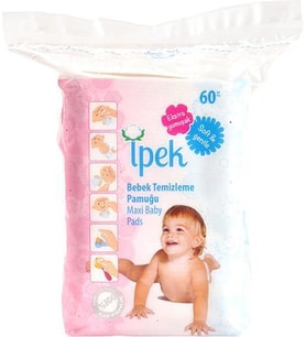 İPEK BEBEK TEMİZLEME PAMUĞU 60 ADET