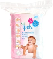İPEK BEBEK TEMİZLEME PAMUĞU 60 ADET