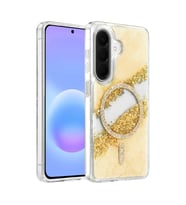 Onegif Samsung Galaxy A37 5g Lotus Simli Magsafe Kapak - Gümüş