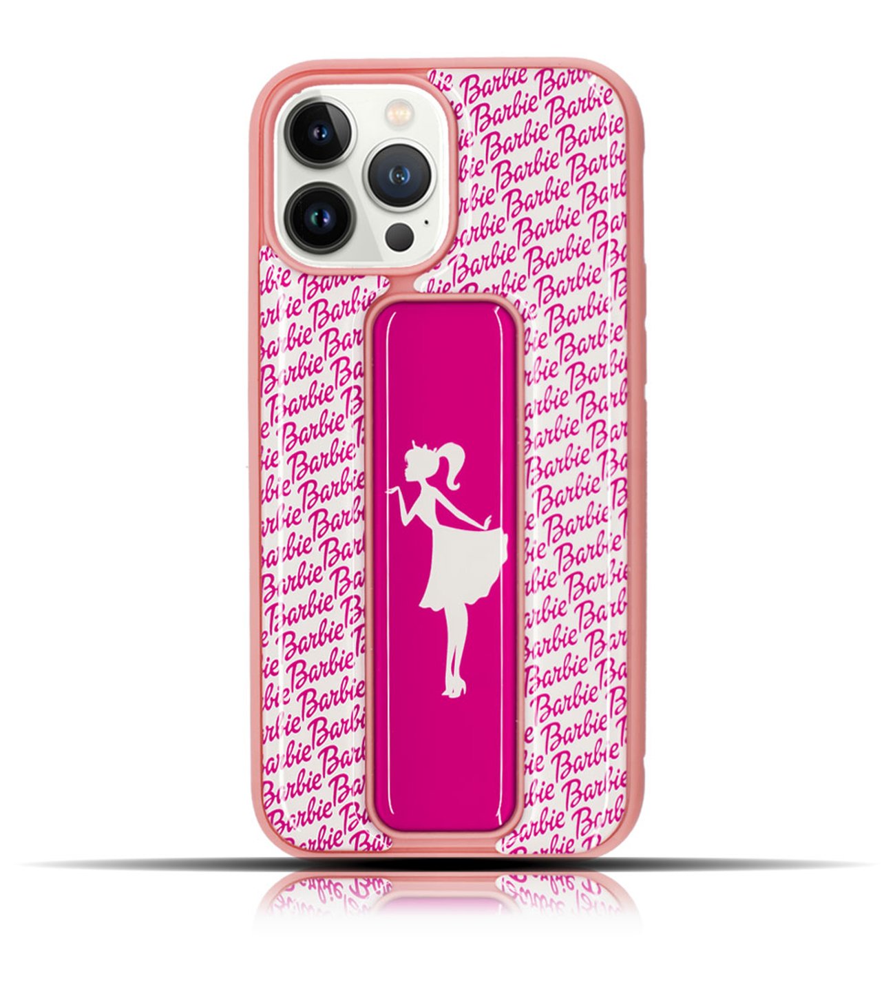 Apple IPhone 14 Pro Uyumlu Barbie Baskılı Pembe Yumuşak Silikon