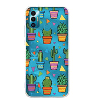 PrintiFy Tecno Spark 7 ile Uyumlu 1mm Slim Fit Water Color 4 Baskılı Şeffaf  Kılıf