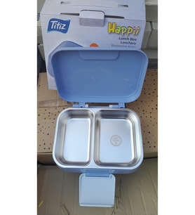 Paslanmaz çelik 2 katlı 2 bölmeli 1030ml beslenme çantası