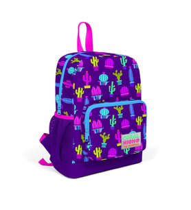 Coral High Kids Mor Pembe Kaktüs Desenli İki Bölmeli Okul Sırt Çantası 23305