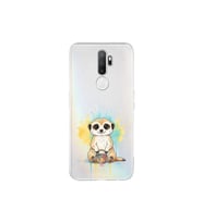 Oppo A9 2020 ile Uyumlu Splash Mirket Tasarımlı Şeffaf Silikon Kılıf