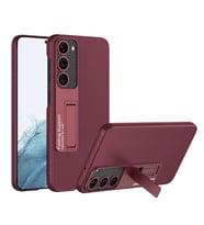 Galaxy S23 Kılıf Zore Kıpta Standlı Kılıf (Kırmızı)