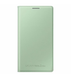 Galaxy Note 3 Neo ile Uyumlu Kılıf Flip Wallet Yeşil EF-WN750BMEGWW