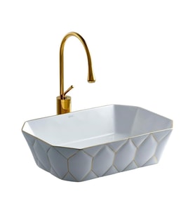 LENA TEZGAHÜSTÜ LAVABO E-8141 (Beyaz)