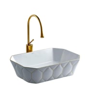 LENA TEZGAHÜSTÜ LAVABO E-8141 (Beyaz)