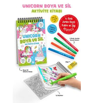 Unicorn - Boya ve Sil Aktivite Kitabı / 3 Yaş +