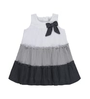 Civil Girls Fiyonklu 2-5 Yaş Elbise - Gri