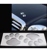 4 Adet 3D Kabartmalı Patisi Sticker Araba Aksesuarı