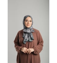 Haki Desenli Şal Kesik Elyaf Pamuksu Etnik Dijital Baskılı 202122_09
