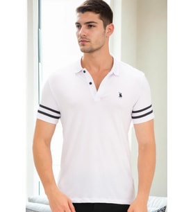 T9585 DEWBERRY ERKEK T-SHIRT-BEYAZ OPTİK