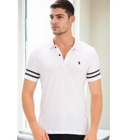 T9585 DEWBERRY ERKEK T-SHIRT-BEYAZ OPTİK