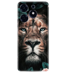 Tecno Spark 10 Pro Kılıf Resimli Desenli Baskılı Silikon Leon Flowers 1333