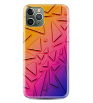 Apple iPhone 11 12 13 14 Pro Max Kılıf Desemli Silikon Üçgenler 1635