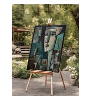 Kanvas Tablo Soyut Yüz Kübist Portre Dekoratif Kanvas Tablo 70 X 100