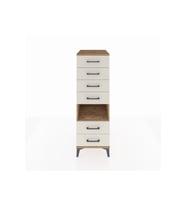 Kronos Dolap Tek Raflı 6 Çekmeceli 44x59x134 Çam-Aytaşı