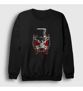 Presmono Unisex Siyah Hat Guns N' Roses Sweatshirt 56598tt