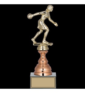 ODAK KUPA - Figürlü Kupalar - Bowling Kadın Figürlü Kupalar FG-024 C - 28 cm