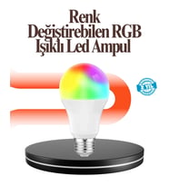 Renk Değiştiren RGB LED Ampul 16 Renk Uzaktan Kumandalı 2025 Model