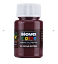 NOVA COLOR KAHVERENGİ RENK AKRİLİK BOYA 30 ML