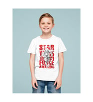 Tasarım Star Wars Yıldız Savaşları Baskılı Unisex Çizgi Film Çocuk Tişört (1-12 Yaş)