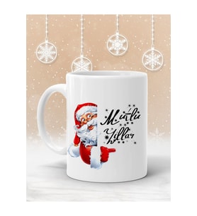 Yılbaşına Özel Kupa Bardak Yılbaşı Kupa Noel Hediye Yılbaşı Hediyesi