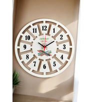 Grafiker Duvar Saati 40cm 002 (Beyaz)
