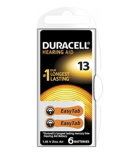 DURACELL 13 İŞİTME CİHAZI KULAK PİLİ 6 PARÇA KUTU (5680)