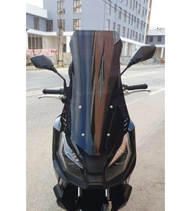 MOTOCAM Kanuni Seha 125 Ön Cam 2022-2026 Model 65cm Siyah Renkli 4mm ORTA BOYLU