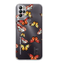 PrintiFy GM 21 Pro New Edition ile Uyumlu 1mm Slim Fit Water Color 2 Baskılı Silikon Şeffaf Kılıf