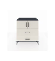 Kronos Şifonyer 2 Raflı 2 Çekmeceli 2 Kapaklı 88x59x96 Antrasit-Aytaşı