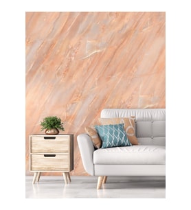 Dreamwall Lüks Çatlak Mermer Desenli Silinebilir Tekstil Duvar Kağıdı (Çok Renkli)