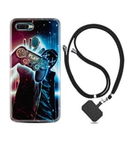 Oppo A5S A15 A16 A54 A55 A73 A74 Kılıf Boyun Askılı Silikon Play Me 1757