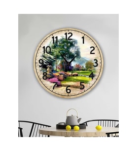 bilge Tasarım retro Duvar Saati 35 x 35 CM (Karışık)