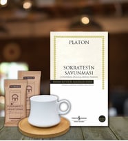 Kutupkitap Bambu Fincan Türk Kahvesi Kişiye Özel Not Sokrates’in Savunması Platon Kitap Hediye Seti