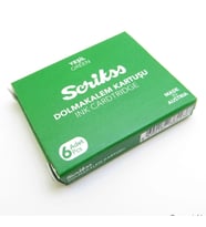 SCRIKSS DOLMA KALEM KARTUŞU 6'LI YEŞİL
