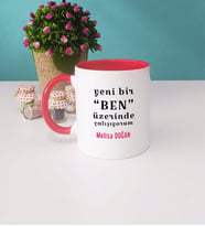 Yeni Bir Ben Kupa Bardak Kırmızı